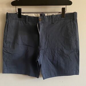 J. Crew Men's Dark Blue Flat Front Shorts
